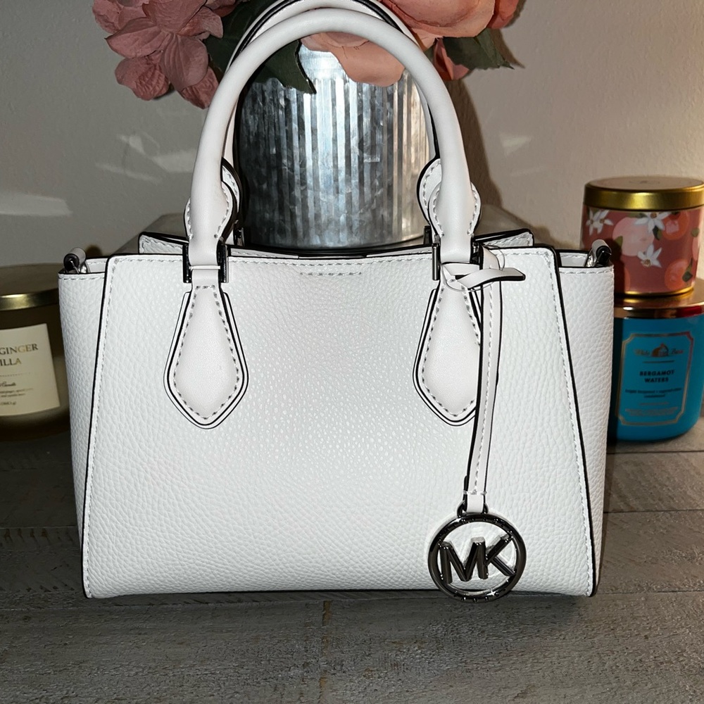 MICHAEL Michael Kors White Satchel